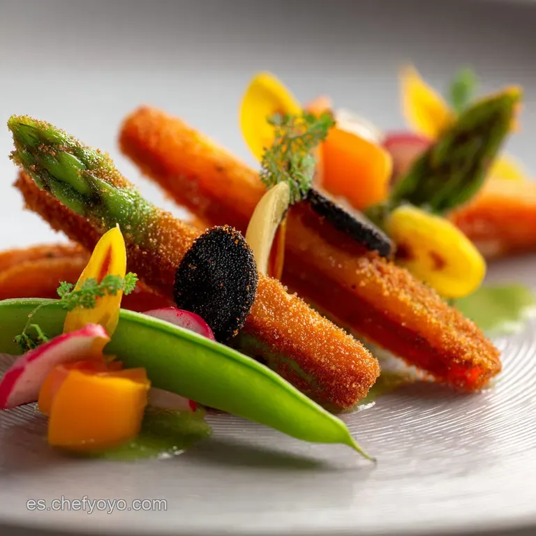 Bocados de verduras La Huerta en un Bocado con Alioli de Hierbas