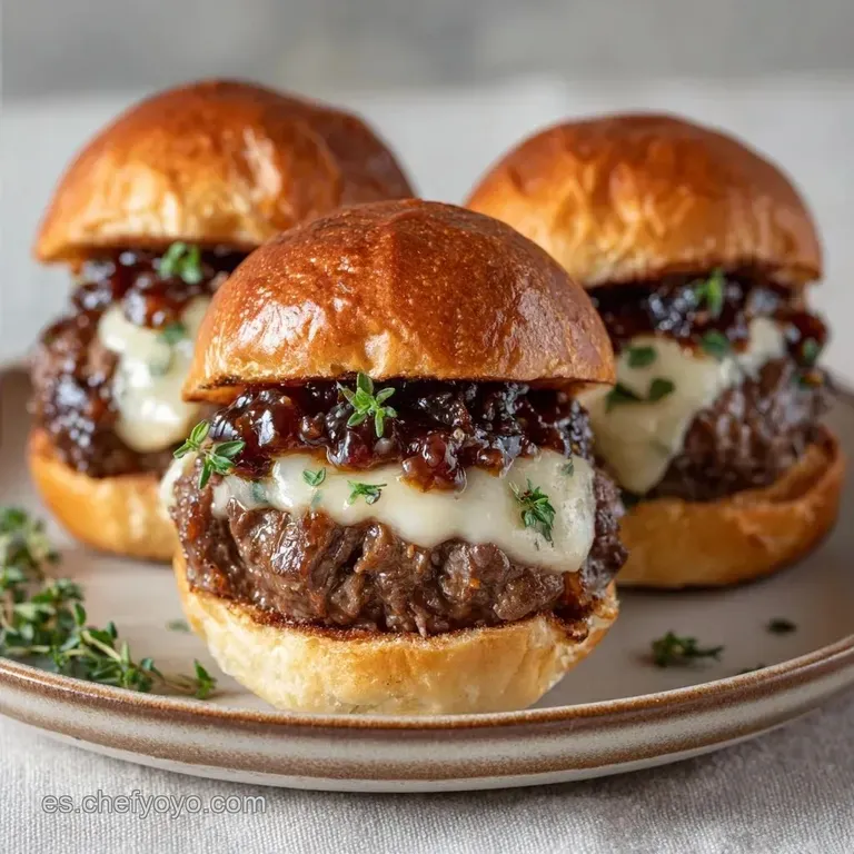 Mini Sliders de Ternera y Brie: Bocados Innovadores