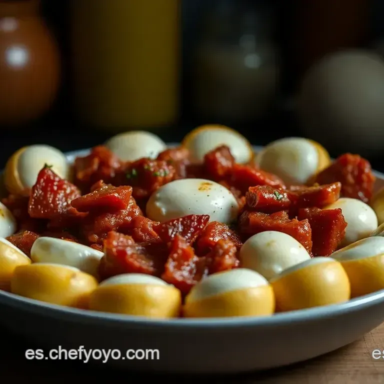 Bolitas Explosivas de Patata Sobrasada y Mozzarella