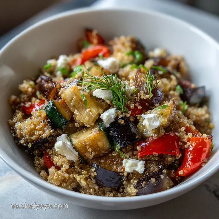 Comida Sana: Bowl De Quinoa Mediterr&aacute;neo Vegetal presentation