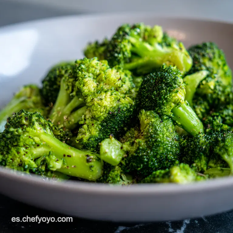 Br&oacute;coli Al Dente Con Ajo Y Lim&oacute;n presentation