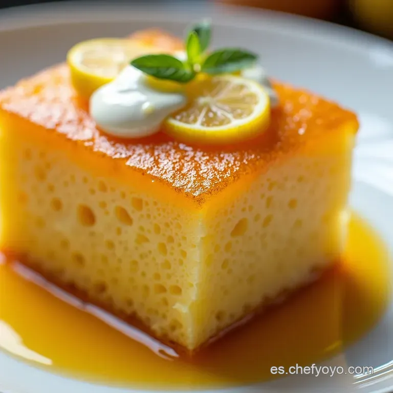 El Sol de Tarde Bud&iacute;n de Lim&oacute;n Extra Esponjoso con Glaseado Brillante