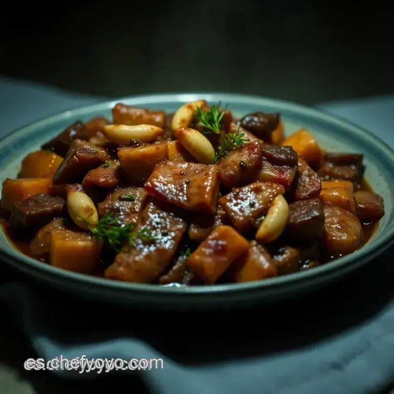 Carrilleras Estofadas Al Vino Tinto presentation