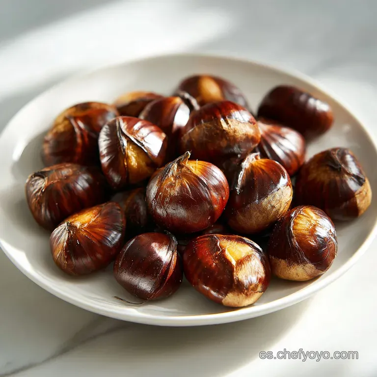 Casta&ntilde;as Asadas en Freidora de Aire