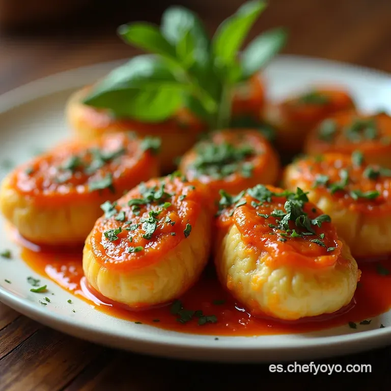 Champi&ntilde;ones Rellenos a La Madrile&ntilde;a presentation