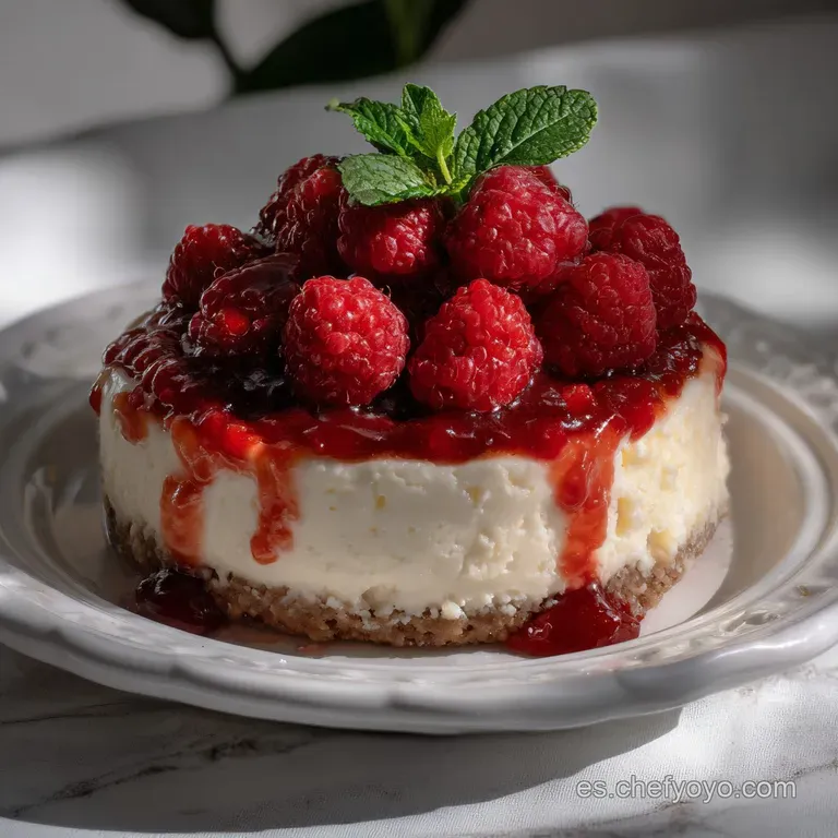 CHEESE CAKE keto de frambuesas Una: Textura Aterciopelada