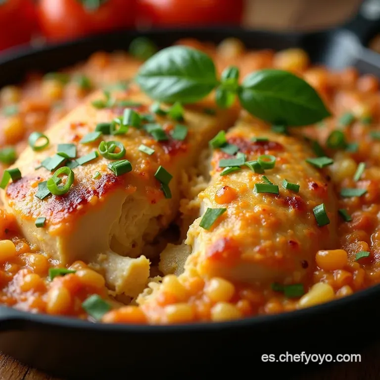 Chicken Gloria Casserole Comfort Food with Sunshine Flavors presentation