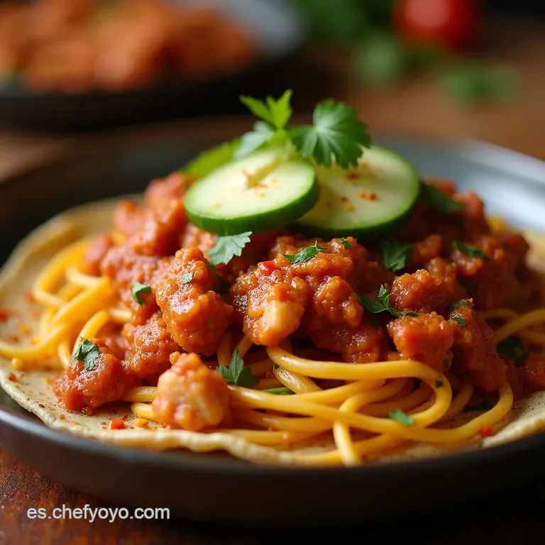 Chicken Tinga the Authentic Taste of Mexico La Mera Mera presentation