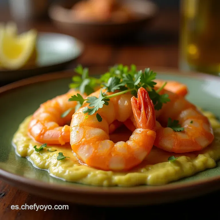 El Cl&aacute;sico Imbatible Coctel De Camar&oacute;n Mexicano Con Lim&oacute;n Y Aguacate Cremoso presentation