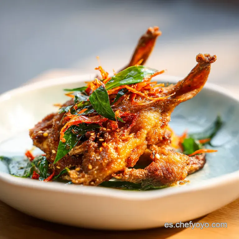 Conejo al Ajillo Jugoso y Crujiente