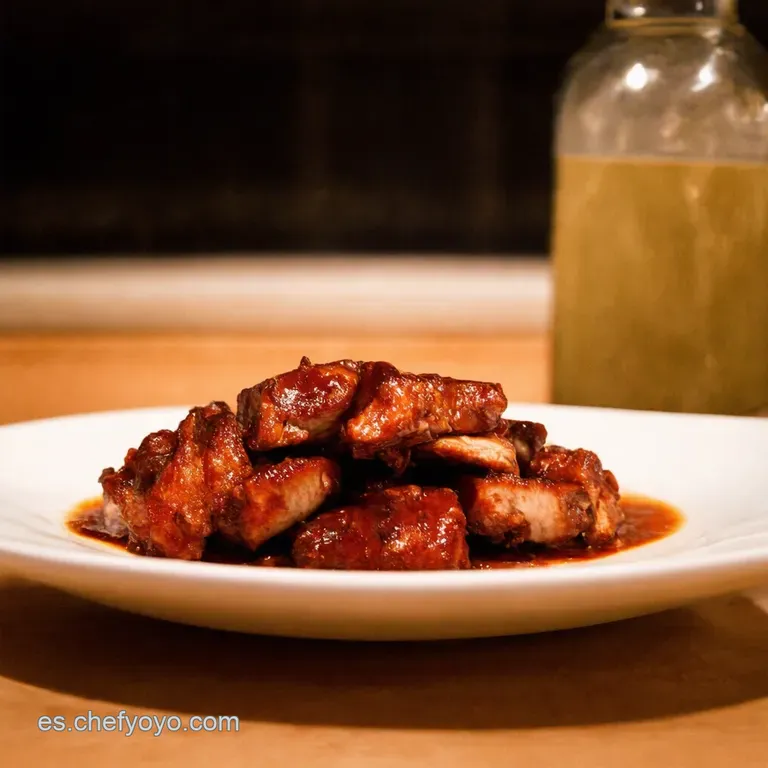 Costillas De Cerdo Caramelizadas Con Soja Y Miel presentation