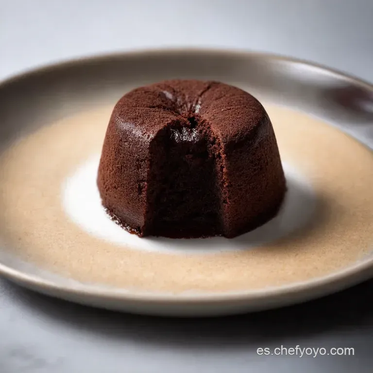 Coulant de Chocolate Coraz&oacute;n Fundido Felicidad Instant&aacute;nea