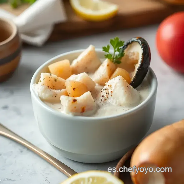 Crema De Marisco A La Marinera presentation