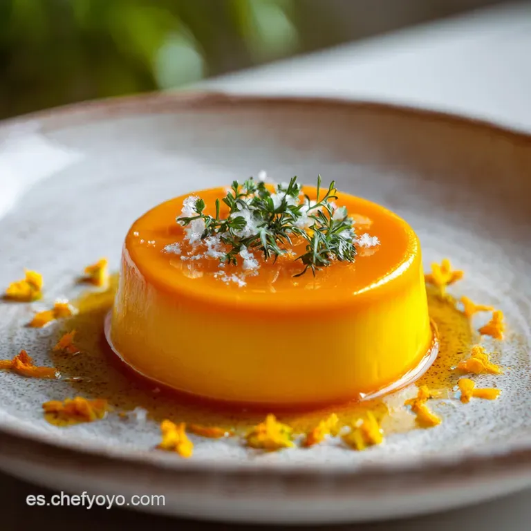 Smooth, creamy carrot soup served in a white bowl. Bright orange contrasted by a dollop of white cream and vibrant green h...