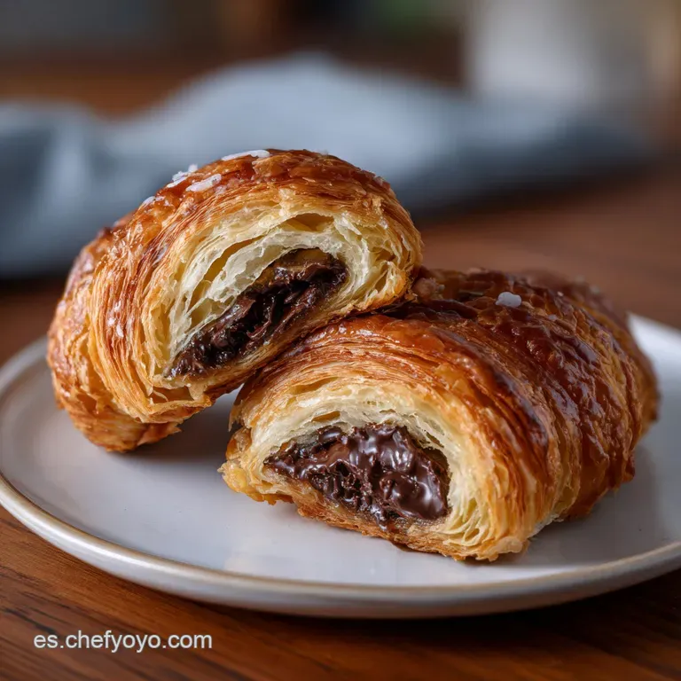 Croissant De Chocolate: El Laminado Franc&eacute;s Perfecto presentation