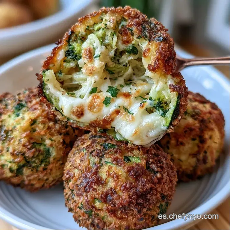 Croquetas cilíndricas de color oro dispuestas con elegancia sobre base de salsa, decoradas con brotes frescos verdes.