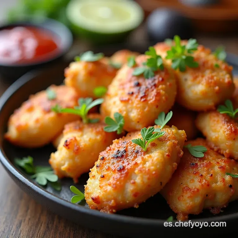 Crujientes Bocaditos de Pollo Sin Hueso