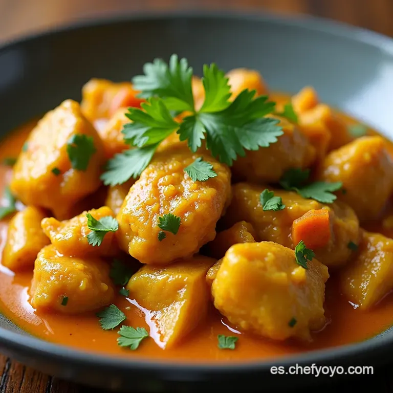 Curry de Pollo Crockpot Una Fiesta Sin Esfuerzo