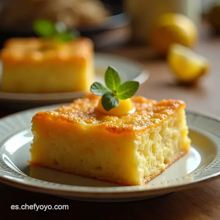 Delicia Mediterr&aacute;nea Pastel De Almendras Y Lim&oacute;n presentation