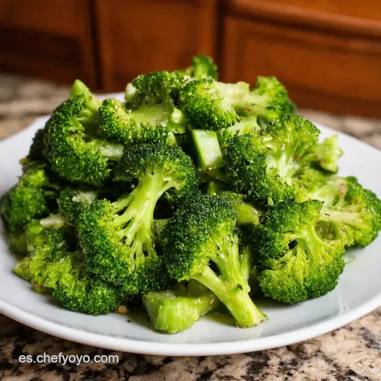 Ensalada Crujiente De Br&oacute;coli Con Vinagreta Dulce Y Toque Ahumado presentation