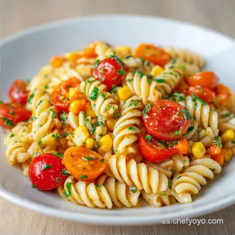 Ensalada de Pasta Veraniega y Econ&oacute;mica