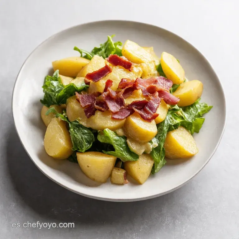 Ensalada de Patata Cremosa con Bacon Crujiente