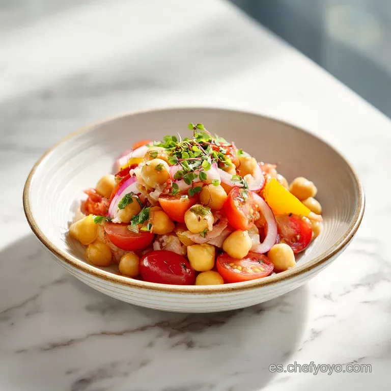 Receta de Ensalada Primaveral de Garbanzos