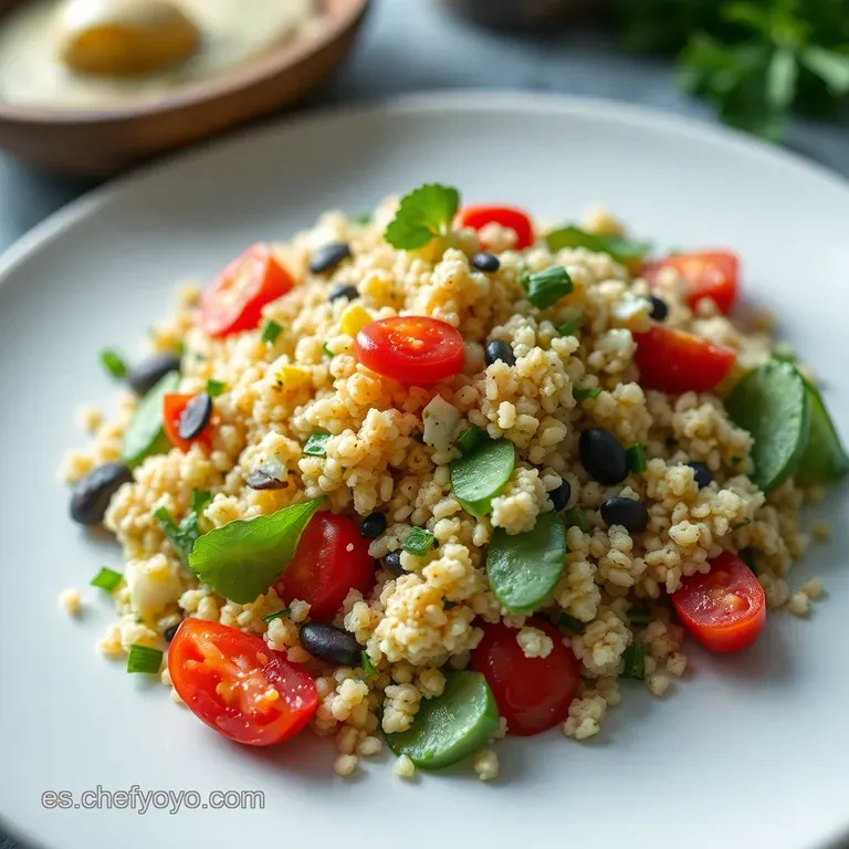 Ensalada Mediterr&aacute;nea De Quinoa presentation