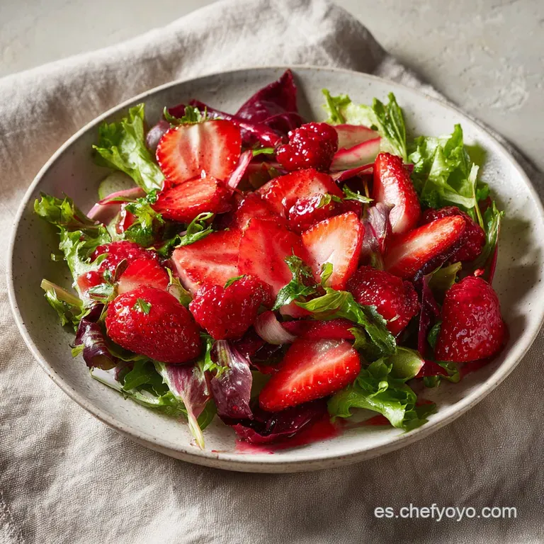 Ensalada San Valent&iacute;n: Con Fresas y Frutos Rojos