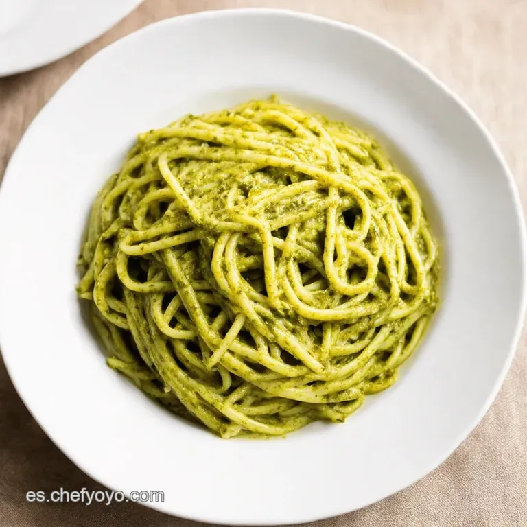 Espaguetis al Pesto Genov&eacute;s Cl&aacute;sico