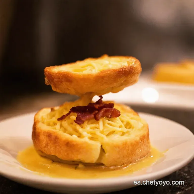 Espaguetis Cremosos Con Nata Y Bacon Crujiente presentation
