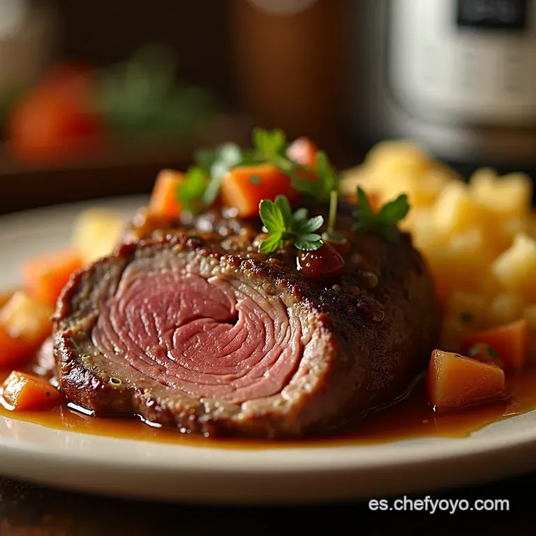 Estofado De Res Express Pot Roast De La Abuela En Instant Pot presentation