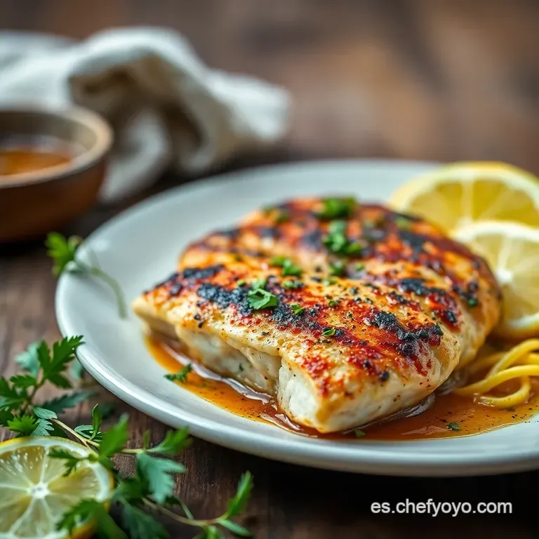 Filetes De Ternera a La Plancha Con Chimichurri presentation