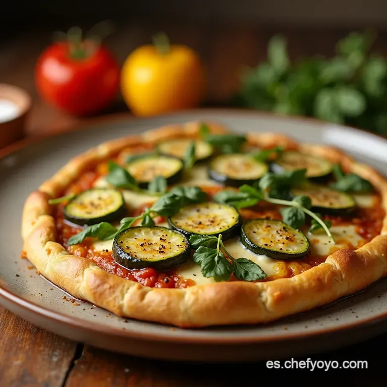 Galette Con Masa Madre Vegetales Asados Y Manchego presentation