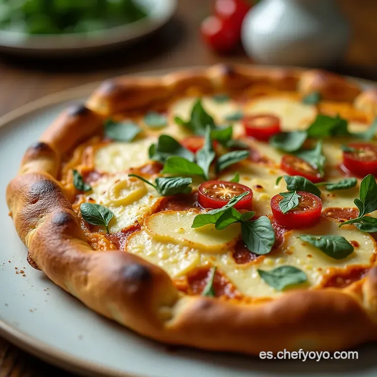 Galette con Masa Madre Vegetales Asados y Manchego