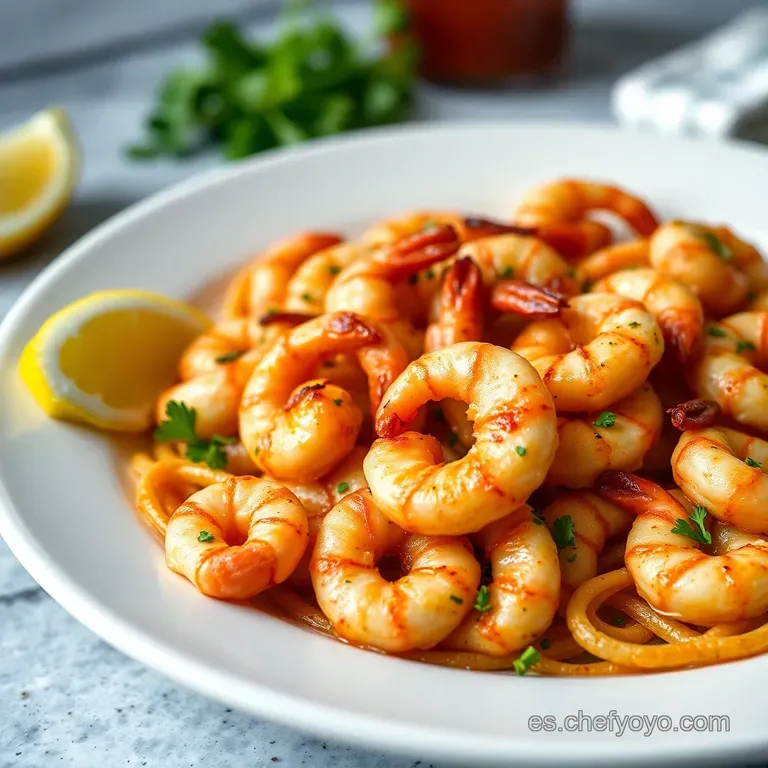 Gambas Scampi Fritas Estilo Olive Garden