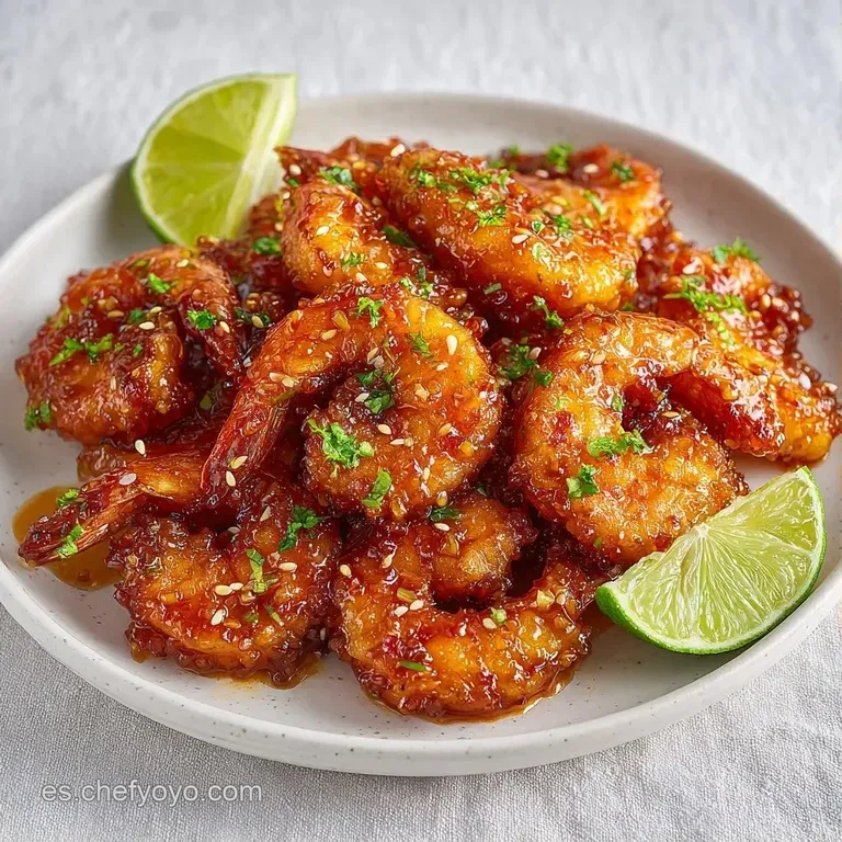 Gambones crujientes dispuestos ordenadamente con una salsa blanca cremosa y gotas de aceite verde sobre fondo neutro.