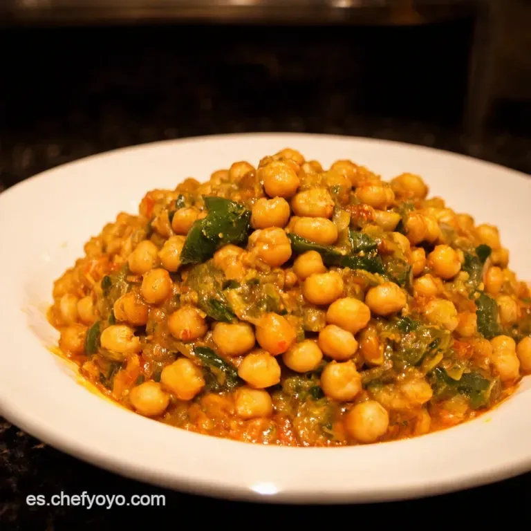 Garbanzos Con Verduras Estilo Abuela presentation