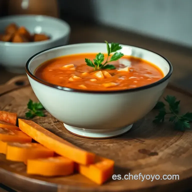 Gazpacho Manchego Aut&eacute;ntico presentation