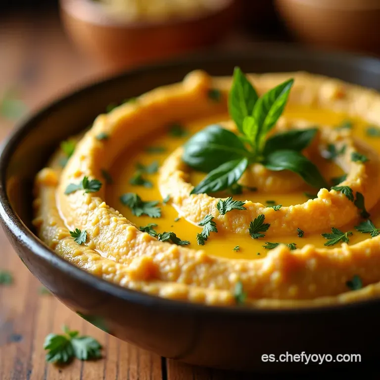 Hummus Casero Perfecto Receta Tradicional presentation
