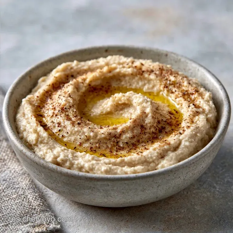 Hummus de Garbanzos Casero Fácil en 5 Minutos