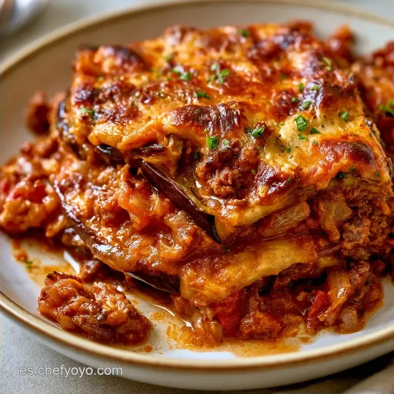 Lasaña de Berenjenas en Air Fryer