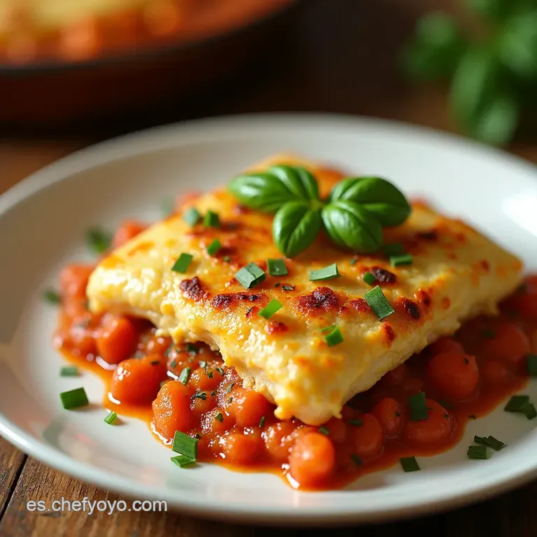 Lasa&ntilde;a De Calabac&iacute;n Ricotta Y Albahaca Sin Pasta Low Carb presentation