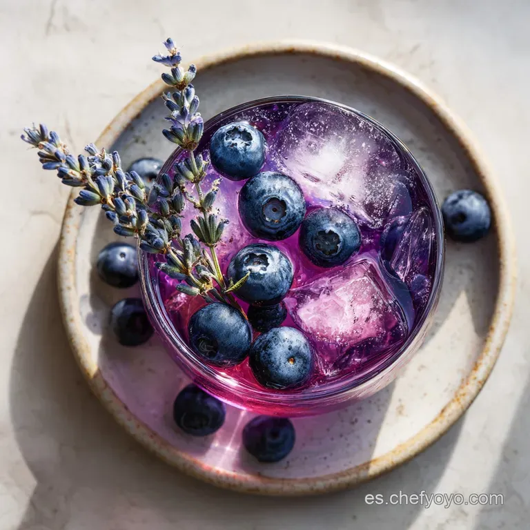 Limonada de Lavanda y Ar&aacute;ndanos: Sedosa y Vibrante