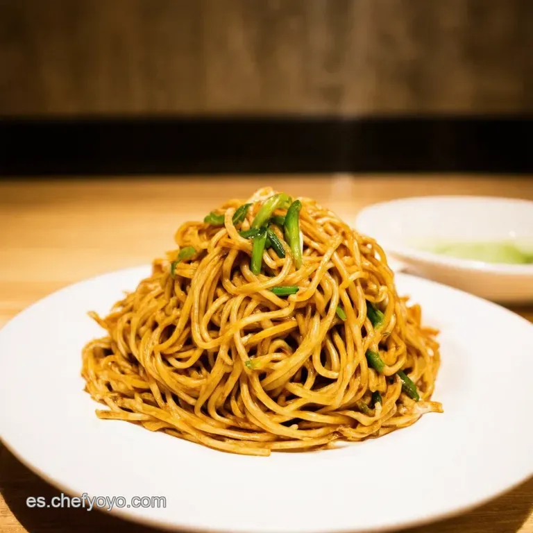 Lo Mein Vegetariano Como De Restaurante Chino presentation