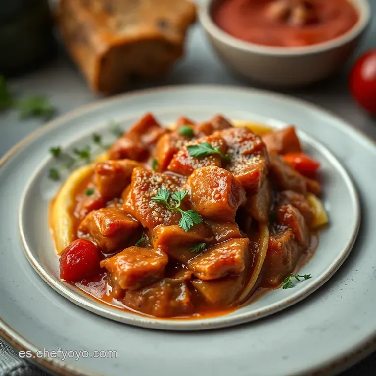 Manitas De Cerdo a La Madrile&ntilde;a Receta Tradicional presentation