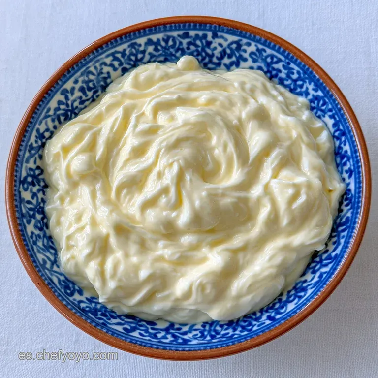 Mayonesa Casera: Textura Sedosa y Densa