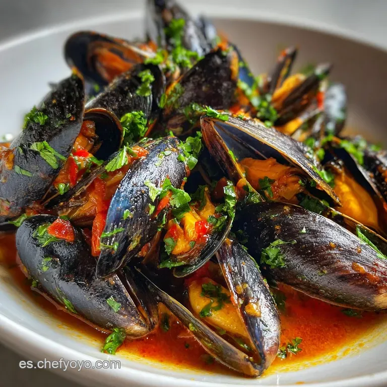 Mejillones a la Marinera con Vino Albari&ntilde;o