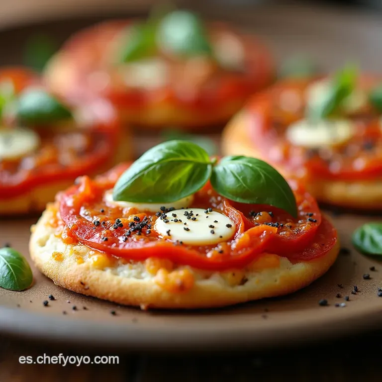 Minipizzas Caseras Express Listas en un Plis Pl&aacute;s