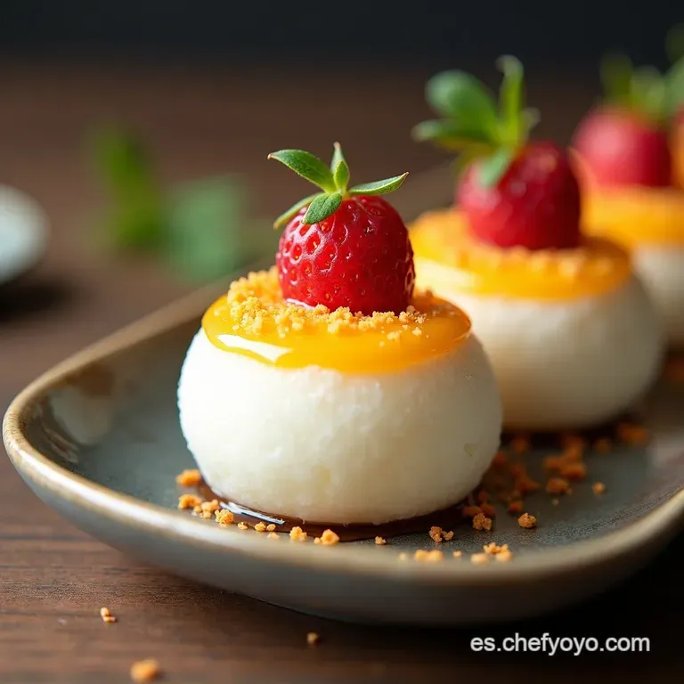 Mochi de Fresa y Crema El Abrazo El&aacute;stico Japon&eacute;s